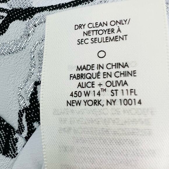 Alice + Olivia Tayla Structured Lantern Mini Dress Size 10 NWT - Picture 8 of 10